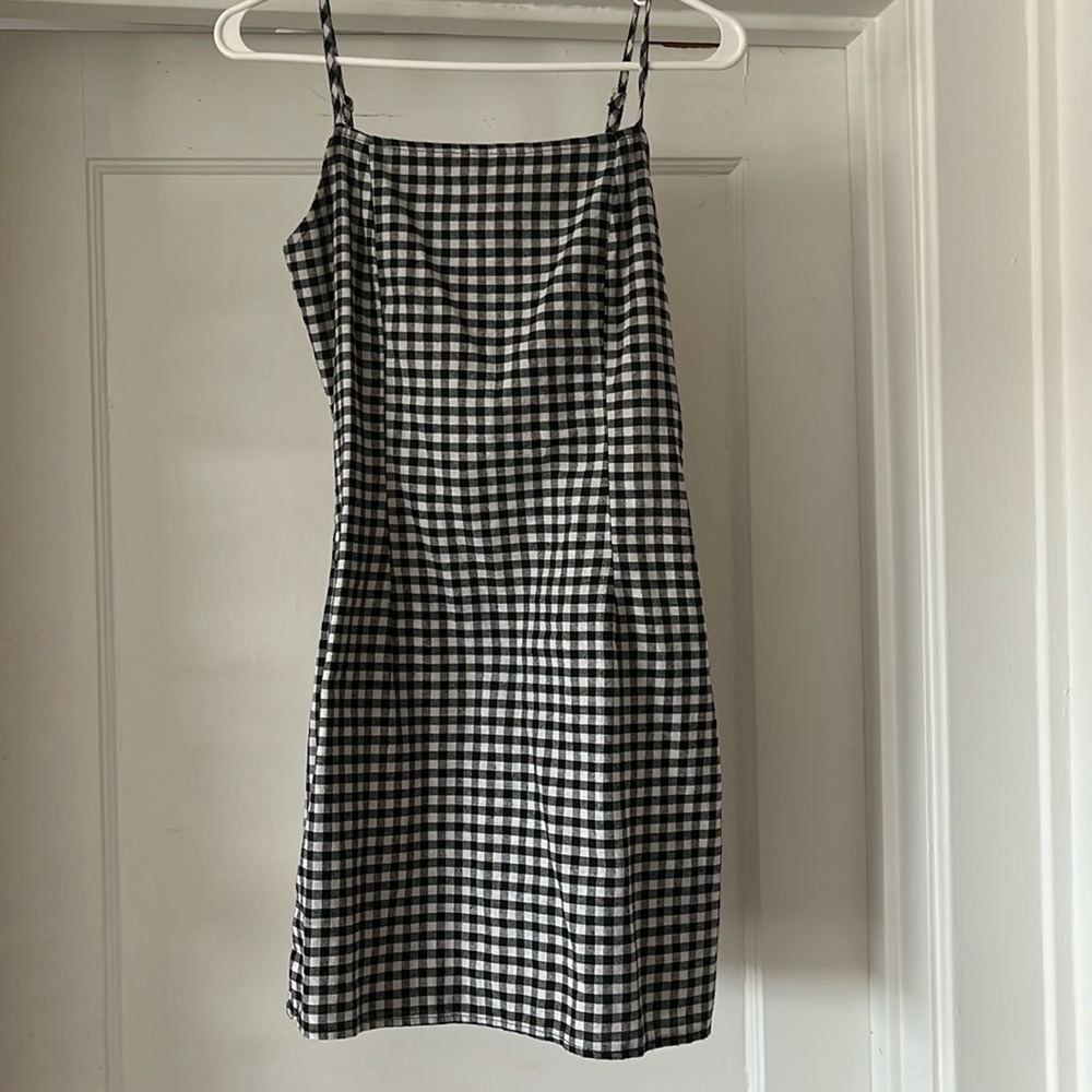 90s Gingham Vintage Mini Dress